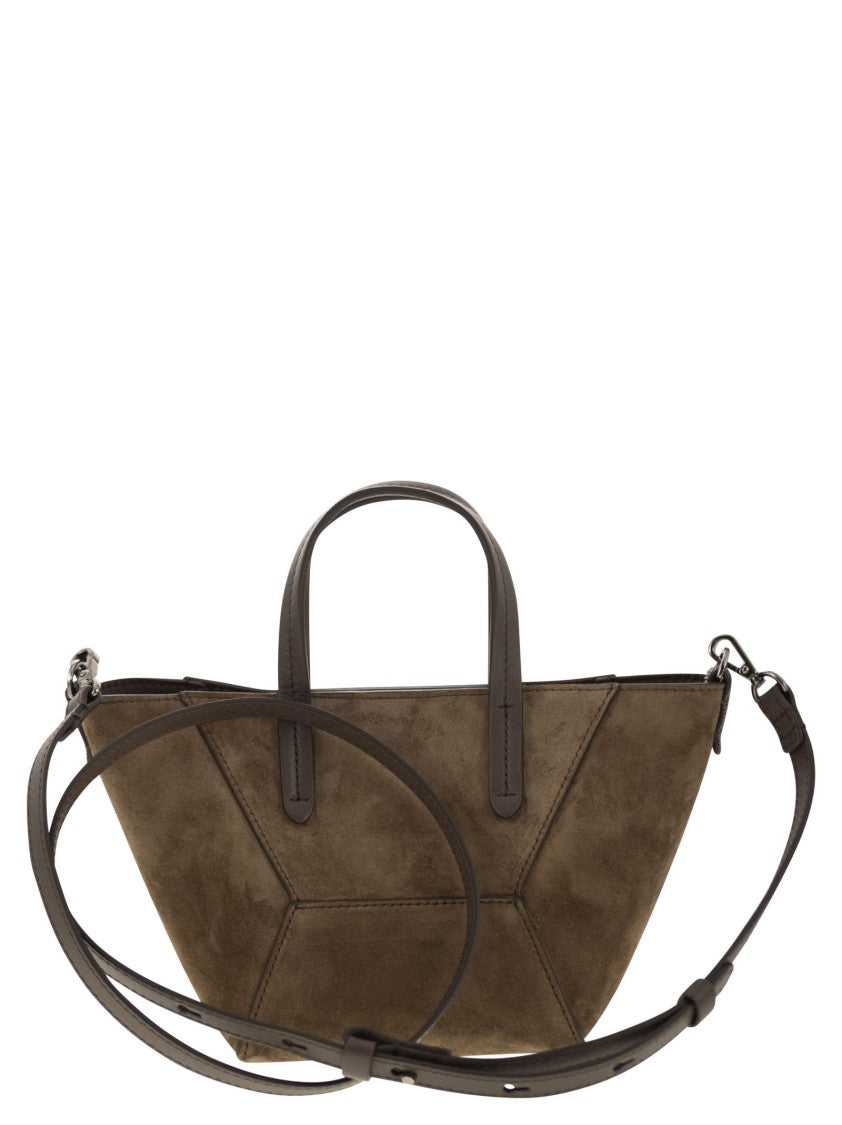 Brunello Cucinelli Bc Duo Mini Suede Bag