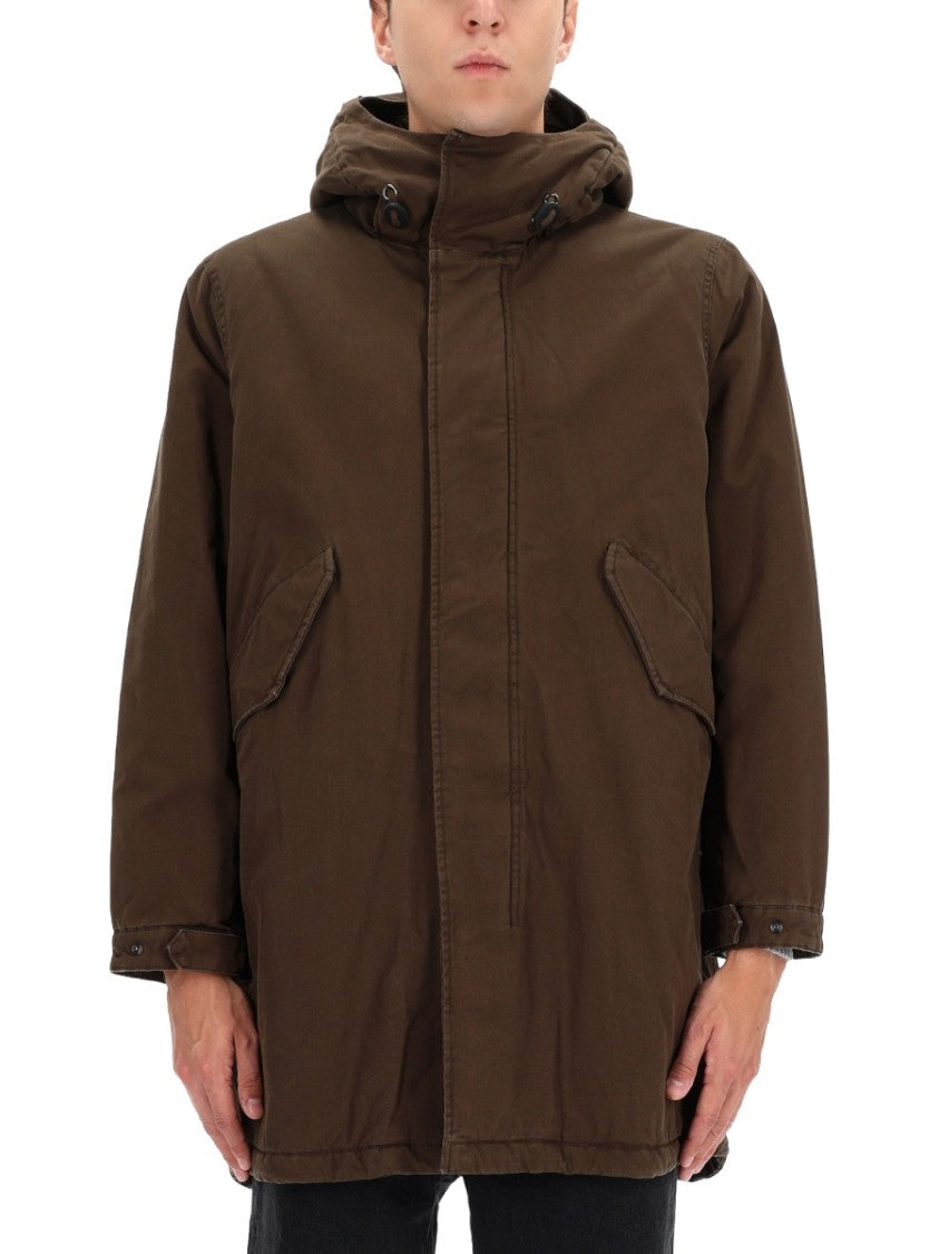 Aspesi Hooded Contrasting Interior Parka