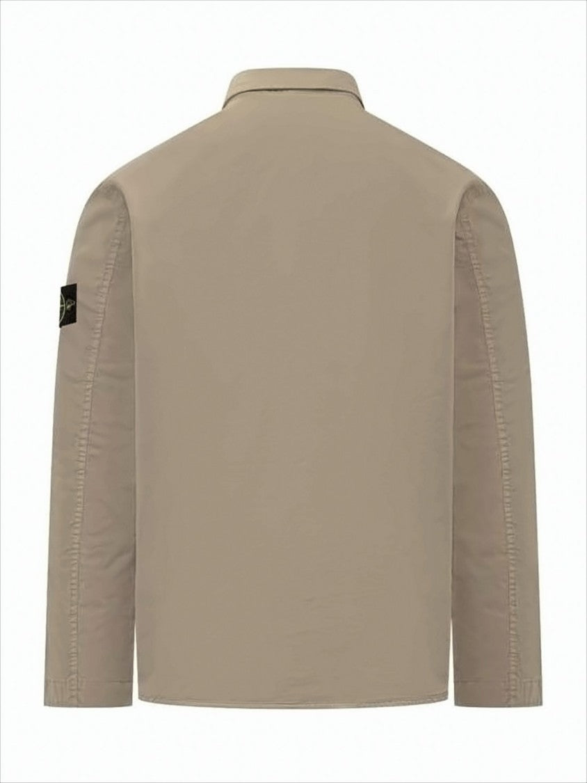 Stone Island Long Sleeve Shirt With Concealed Placket