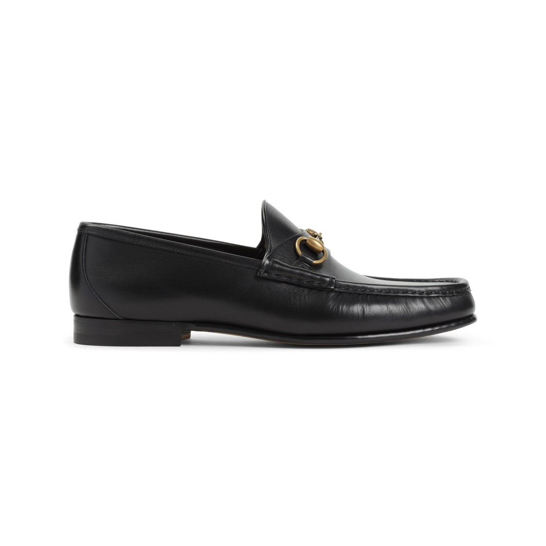 Gucci Leather Loafers With Gold-Tone Hardware
