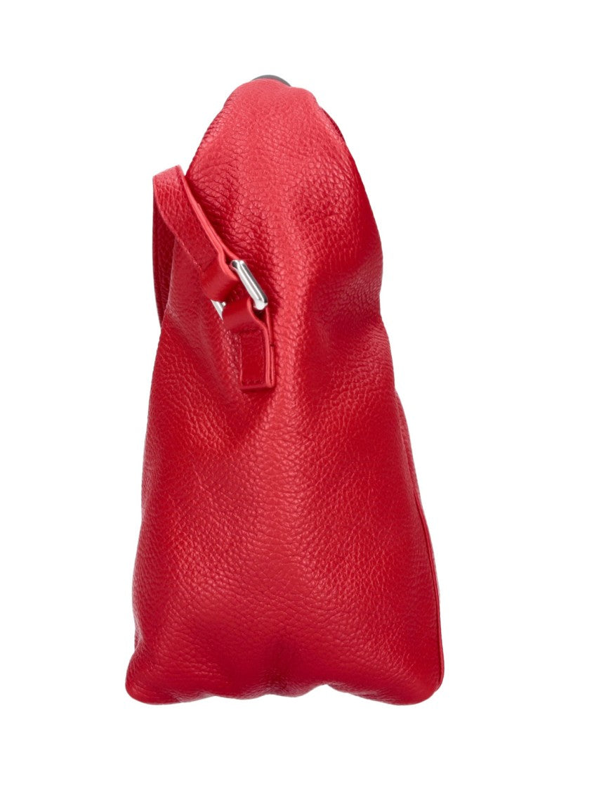 Mm6 By Maison Margiela Red Calf Leather Japanese Shoulder Bag