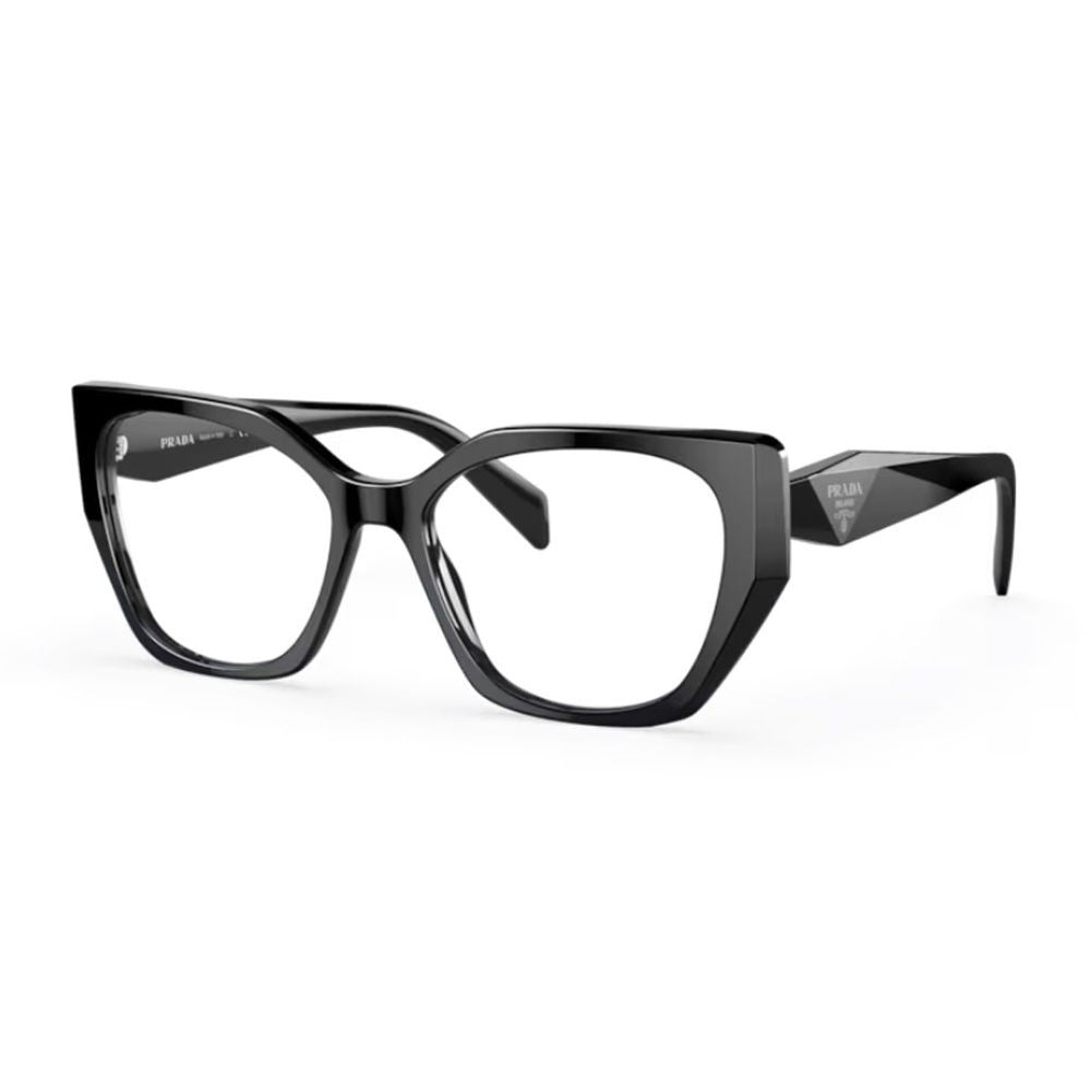 Prada Pr 18Wv Glossy Black Acetate Eyeglasses