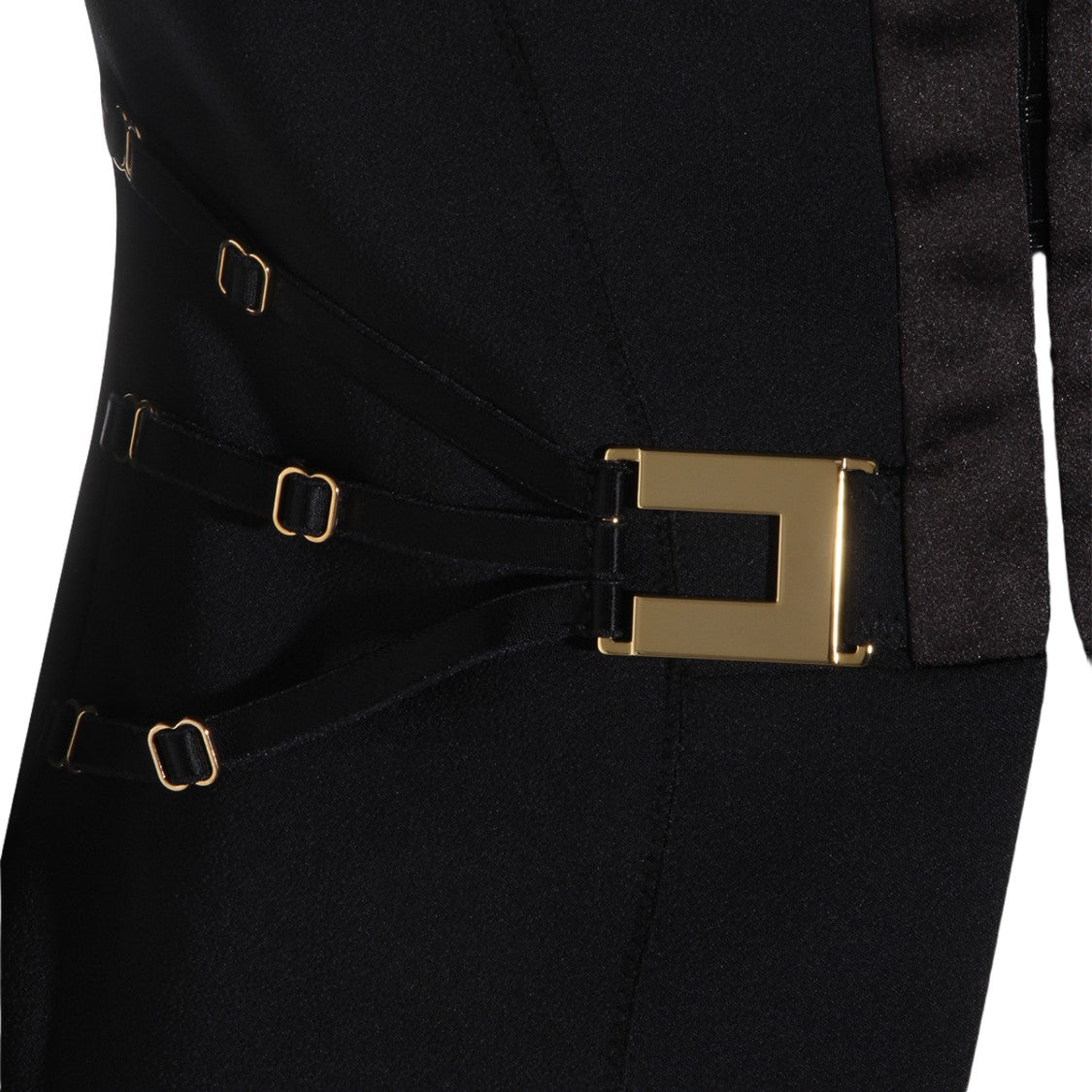 Elisabetta Franchi Tailored Black Jacket With Satin Lapels