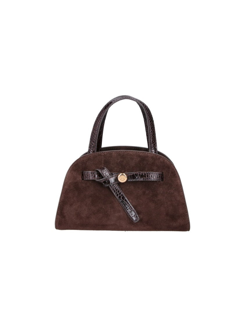 Tory Burch Brown Romy Small Calf Suede Handbag