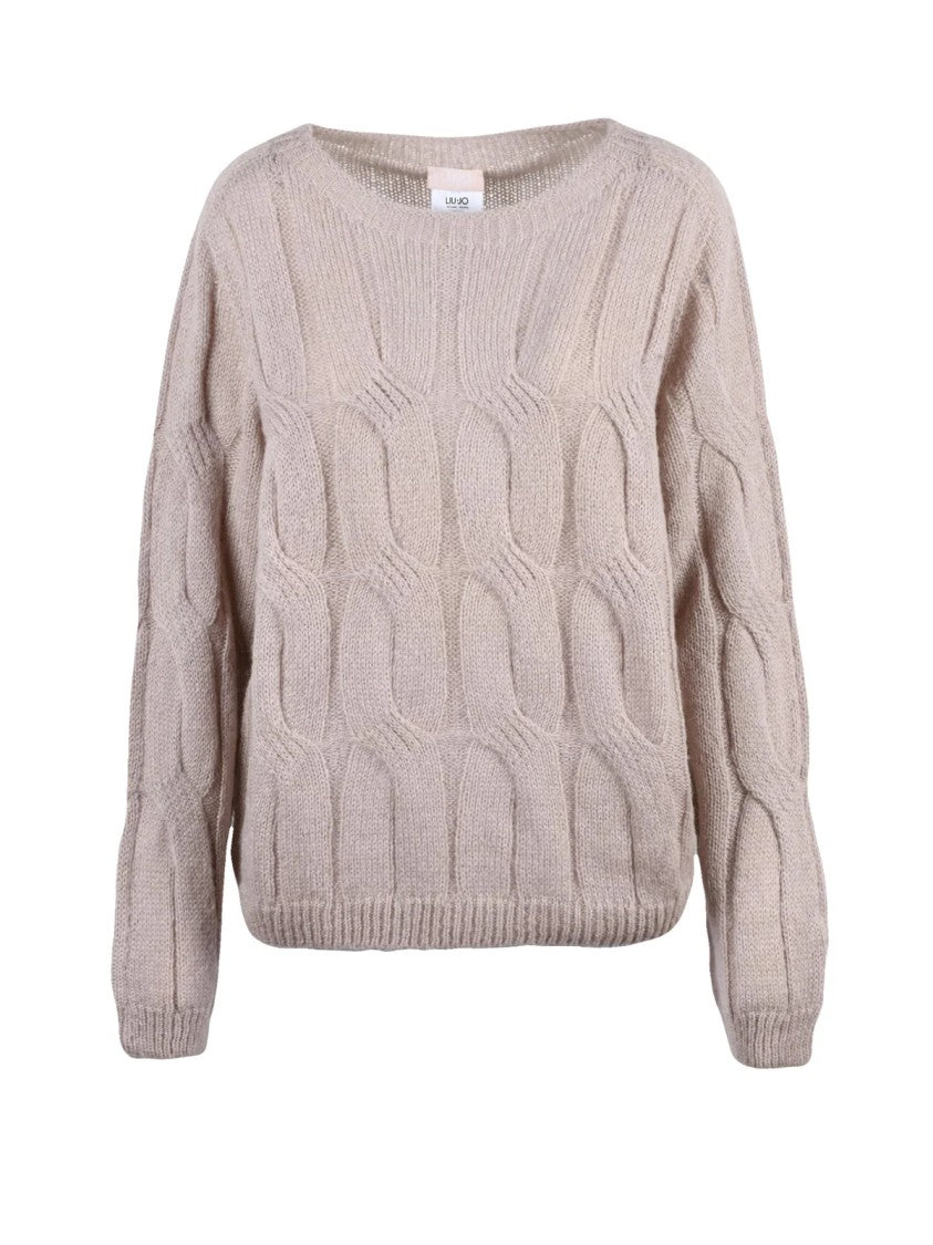 Liu Jo Cable Knit Sweater With Textured Design And Warm Feel