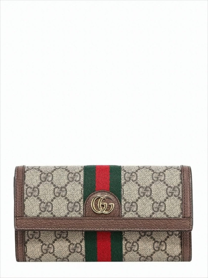 Gucci  Ophidia Gg Supreme Long Wallet