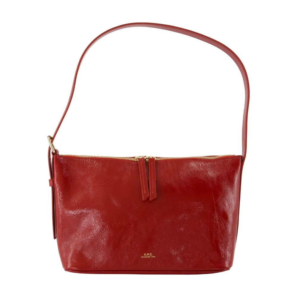A.P.C. Vera Shoulder Bag - Leather - Red