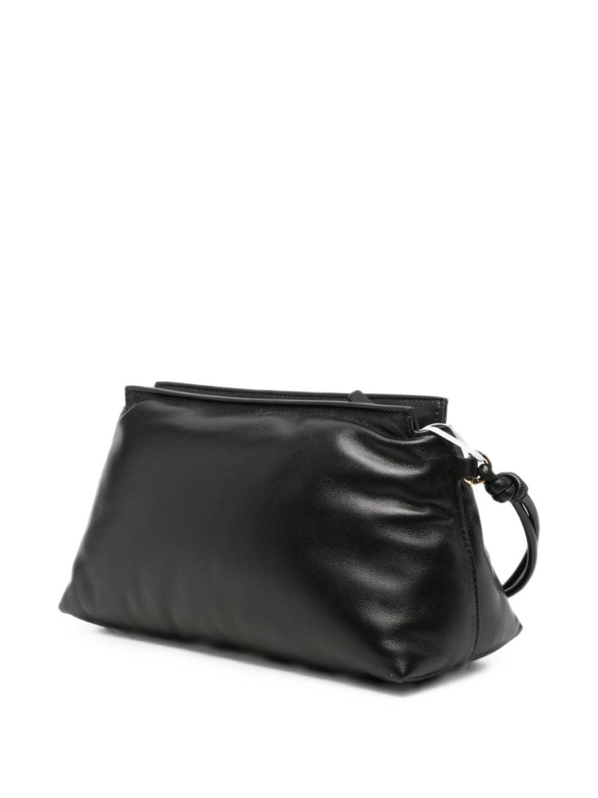 Givenchy Rectangular Embossed Logo Black Lambskin Clutch