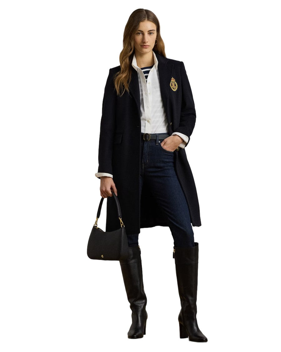 Lauren Ralph Lauren Crested Wool-Lined Coat With Tailored Fit