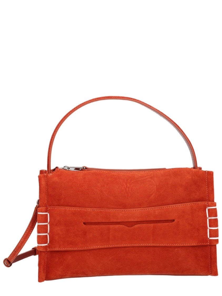 J. W. Anderson Brown Decorative Strap Suede Leather Shoulder Bag