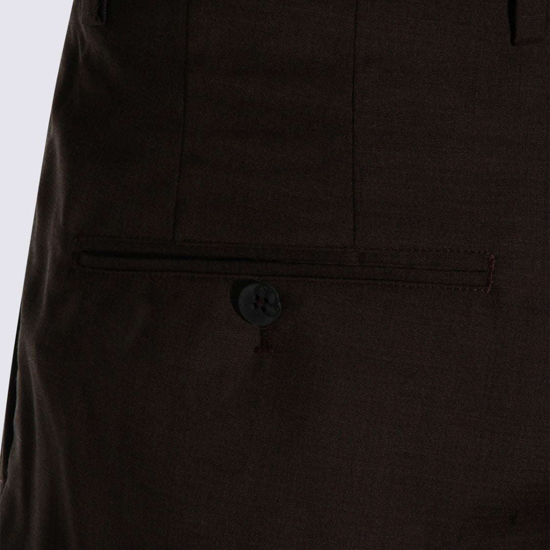 Gta Il Pantalone Tailored Brown Trousers With Subtle Pleats And Polished Cuffs