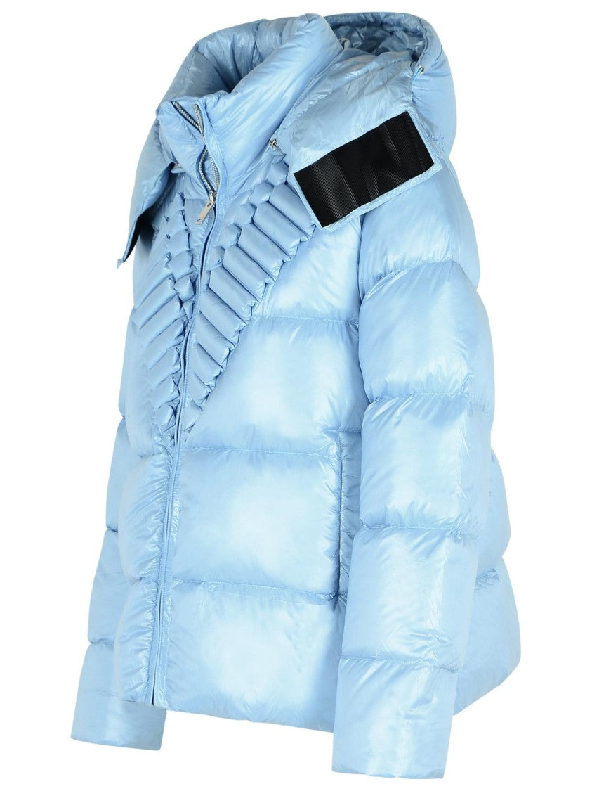Raxxy Removable Hooded Down Jacket In Polyamide Sugar Paper