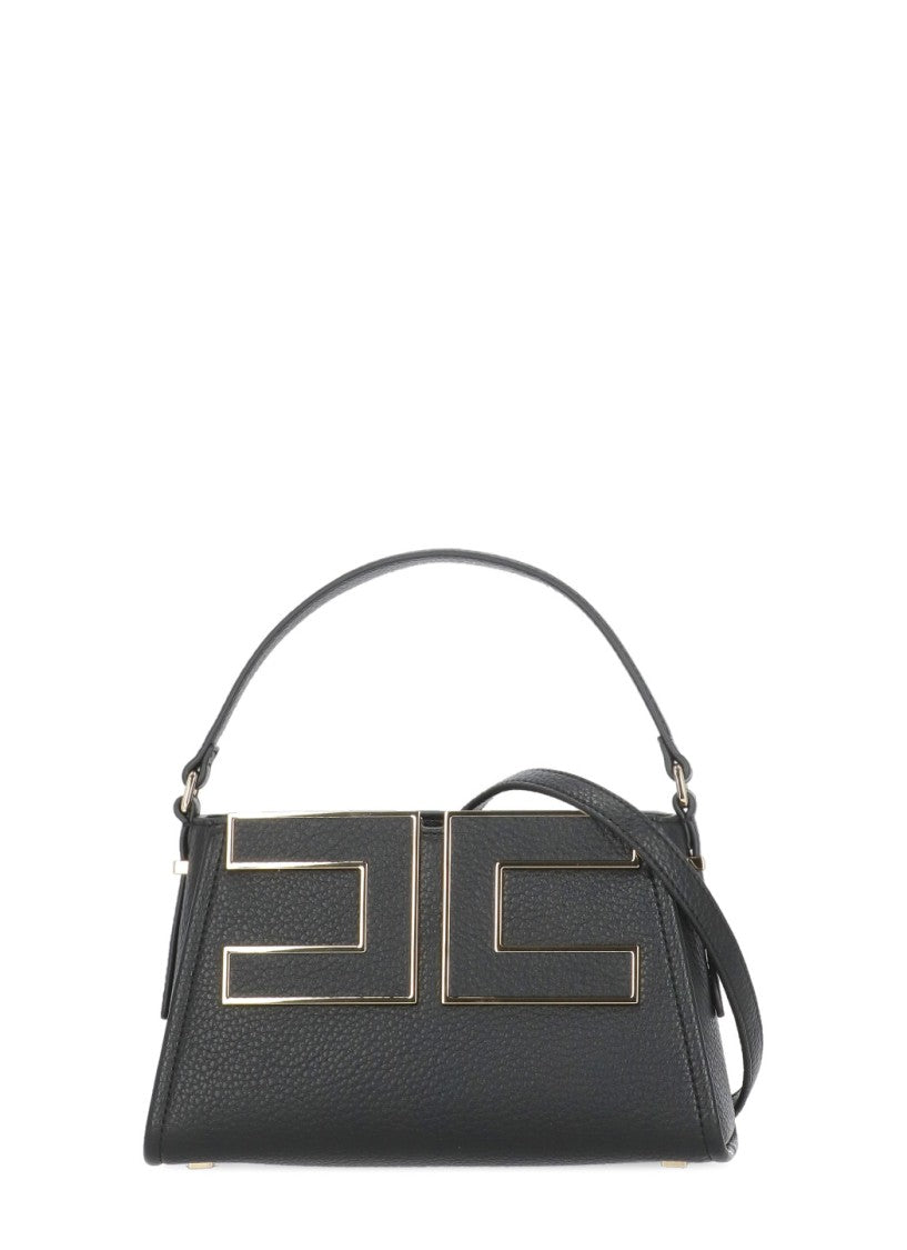 Elisabetta Franchi Structured Black Tote Bag