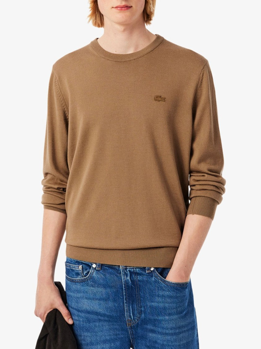 Lacoste Merino Wool Crew Neck Sweater