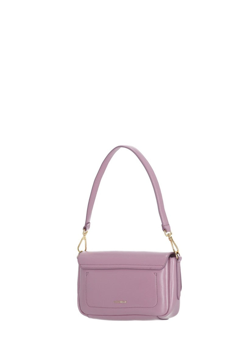 Coccinelle C-Me Lock Medium Shoulder Bag With Gold-Tone Detailing