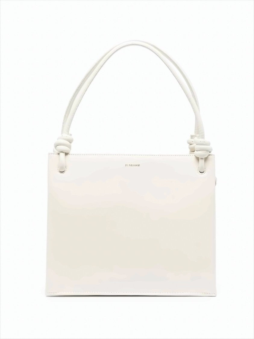 Jil Sander Structured Medium Handbag With Knotted Details