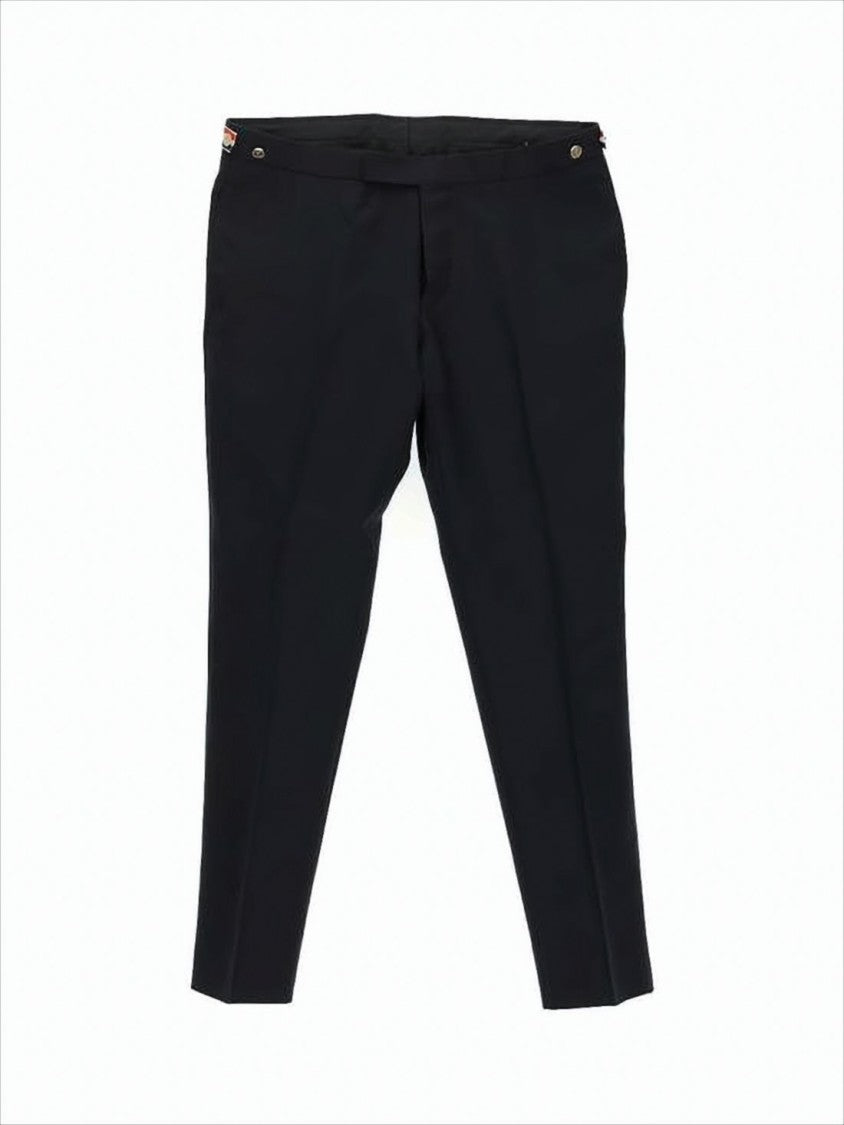 Thom Browne Tailored Slim Fit Wool Suit Pants With Classic Waistband