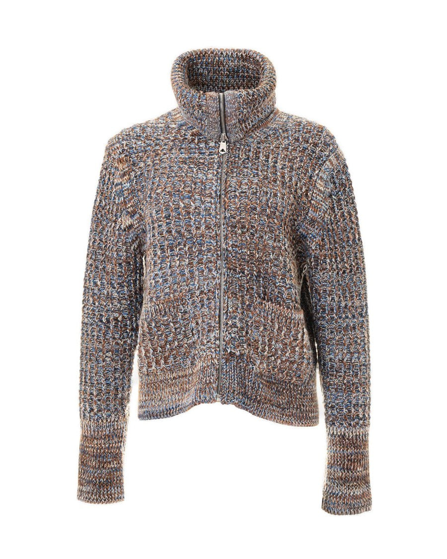Paul Smith Textured Knitted Zip-Up Cardigan