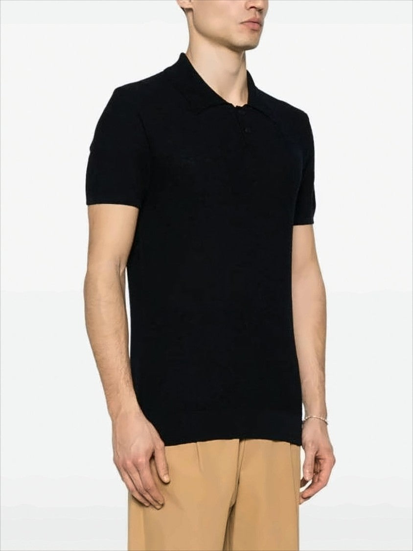 A.P.C. Black Short-Sleeve Polo Shirt