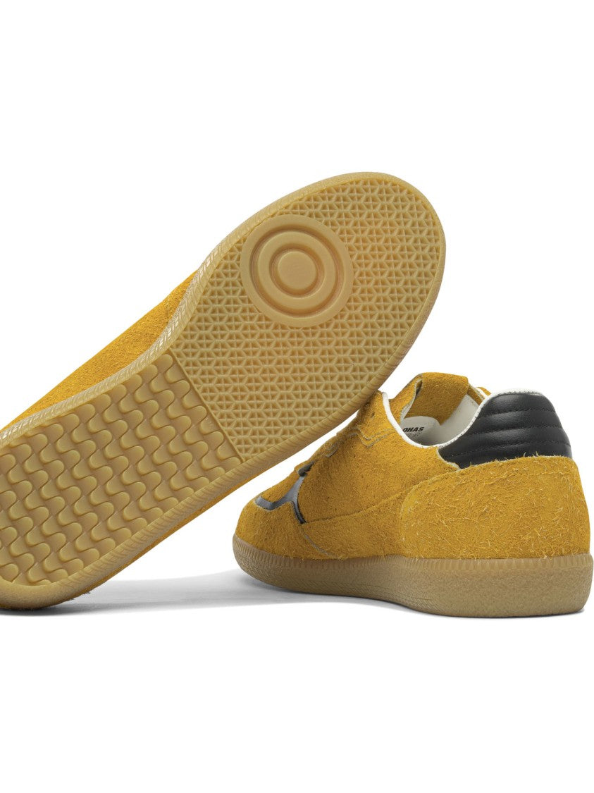 Alohas Tb.490 Rife Suede Fuzzy Yellow Leather Sneakers