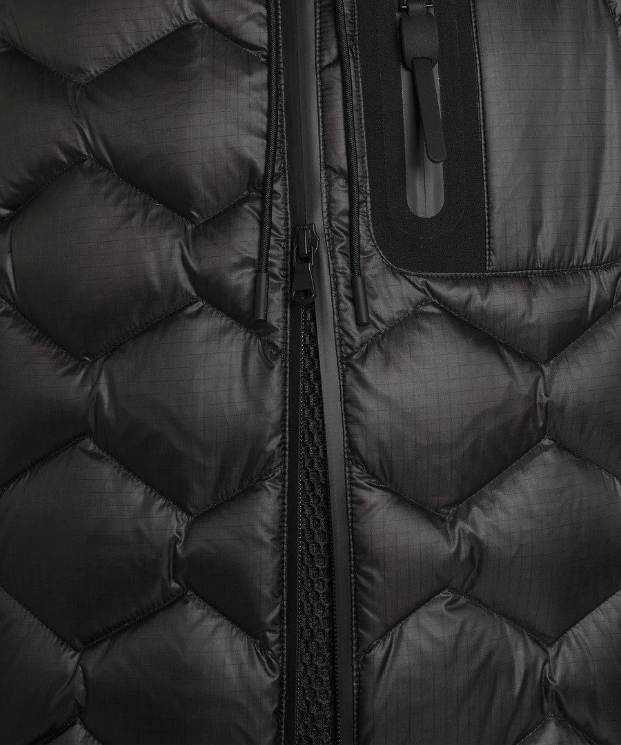 Peuterey Geometric Patterned Technical Pattern Down Jacket
