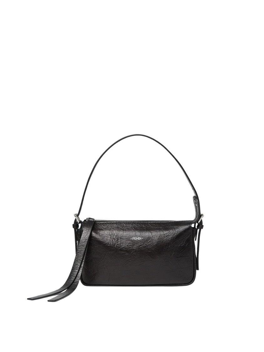 Fendi Zip Top Small Leather Handbag