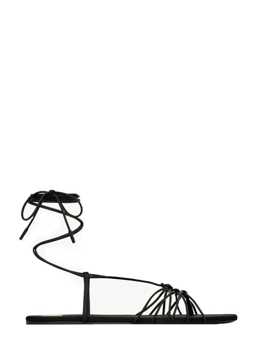 Saint Laurent Babylone Knotted Viscose-Blend Sandals