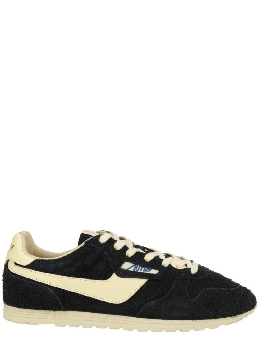 Autry Windspin Retro Black Suede Sneakers