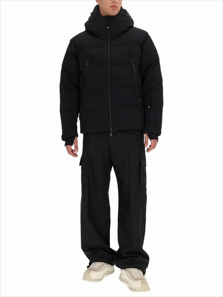 Moncler Padded Hooded Down Jacket With High Collar