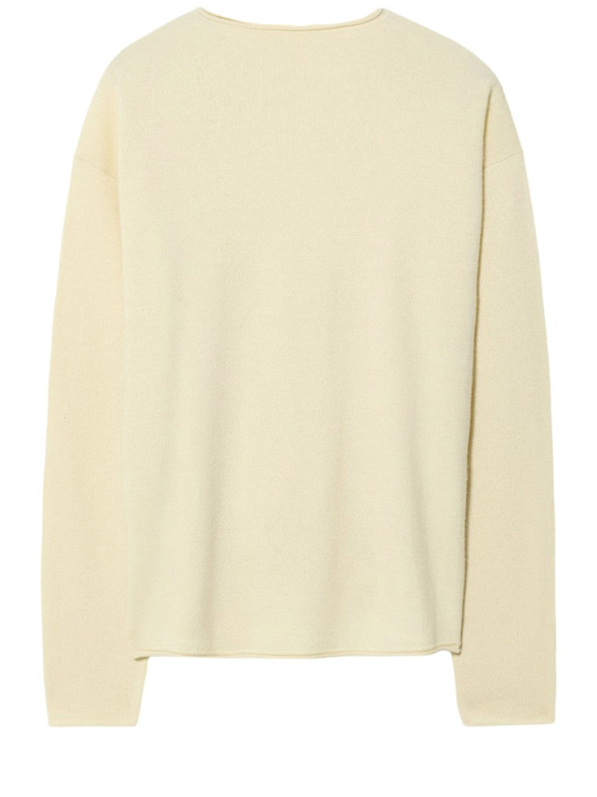 Guest In Residence Cream Cashmere Sweater
