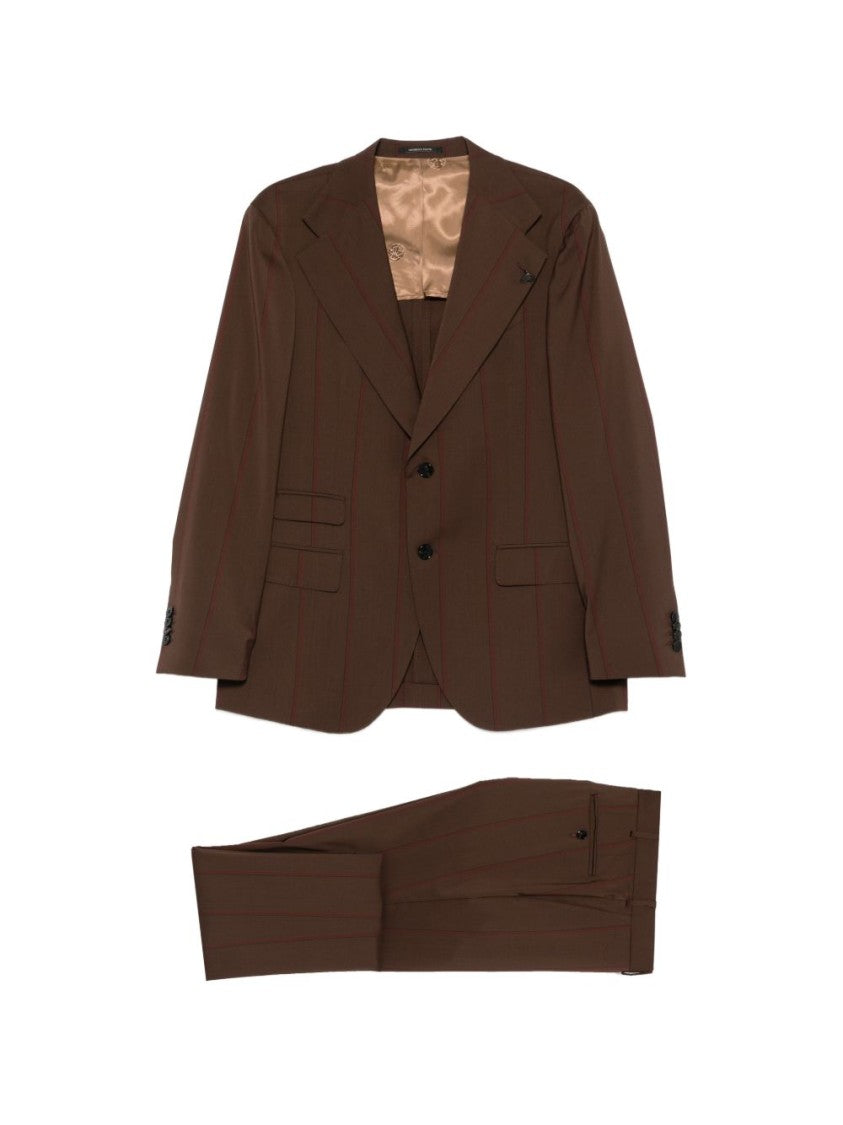 Gabriele Pasini Tailored Brown Pinstripe Suit