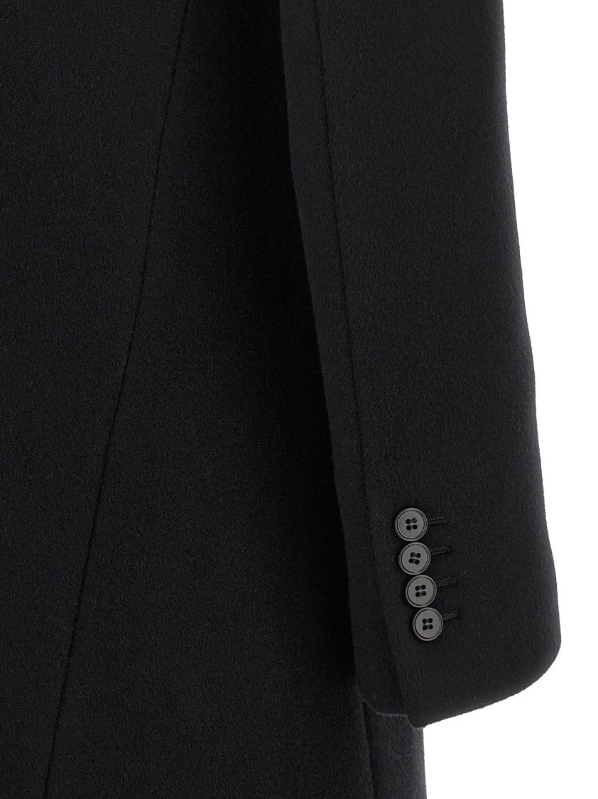 Mcqueen Hourglass Silhouette Wool And Cashmere Blend Coat