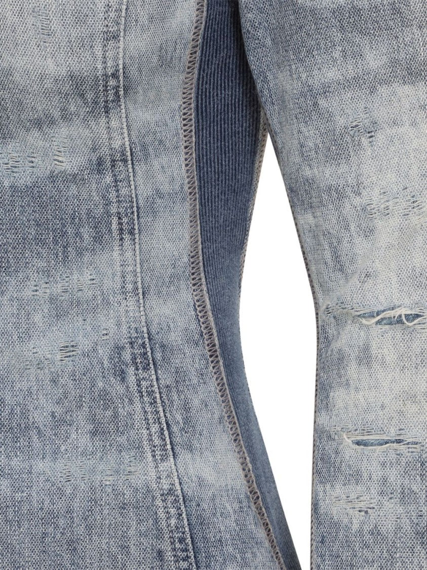 Diesel Fitted Light Blue Denim Top