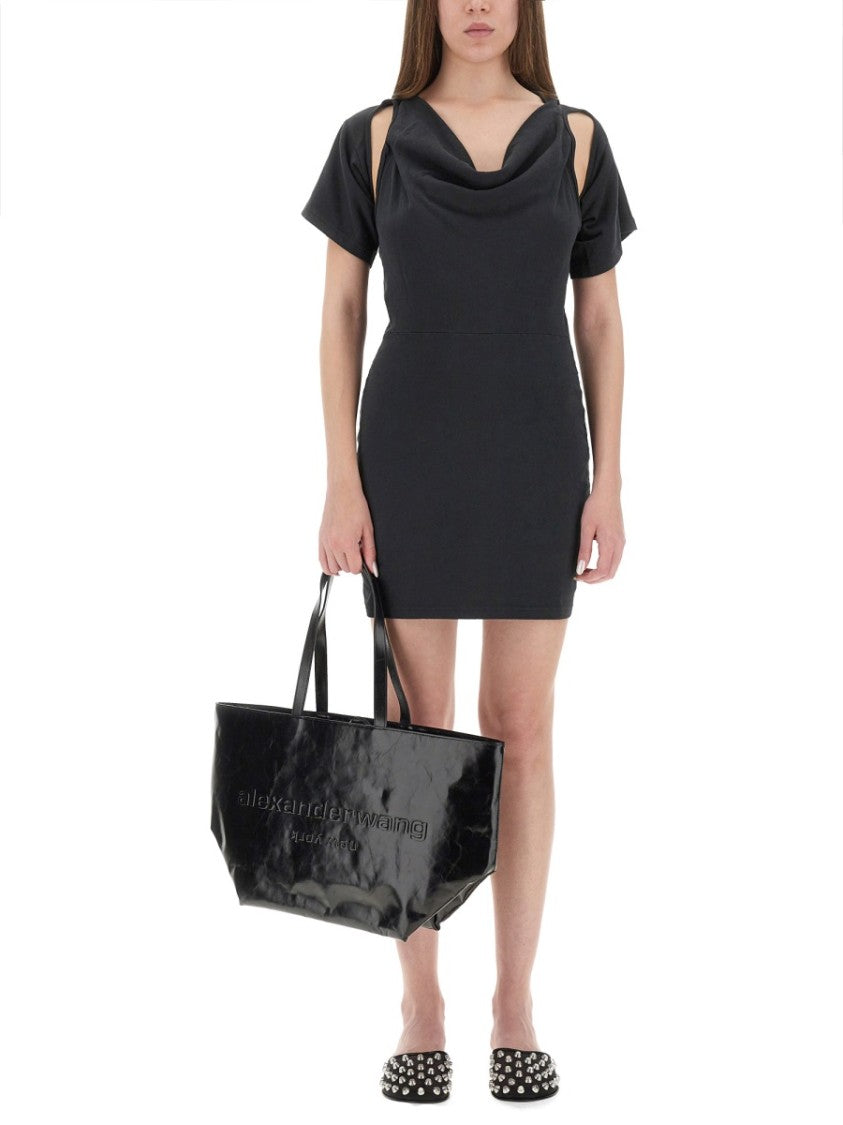 T By Alexander Wang "Deconstructed" Short Dress