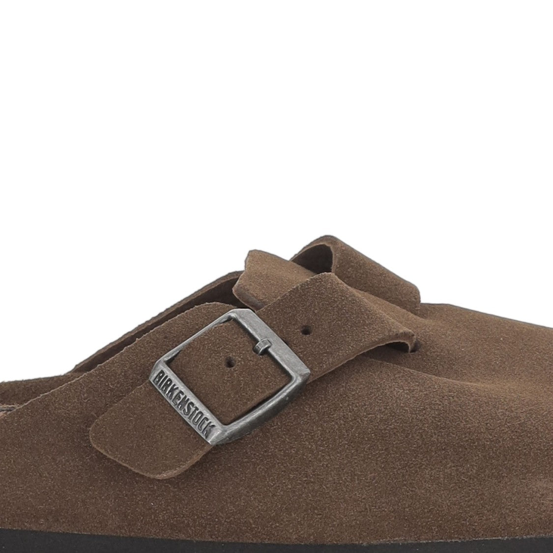 Birkenstock Suede Slip-On Clogs With Adjustable Buckle And Contoured Footbed