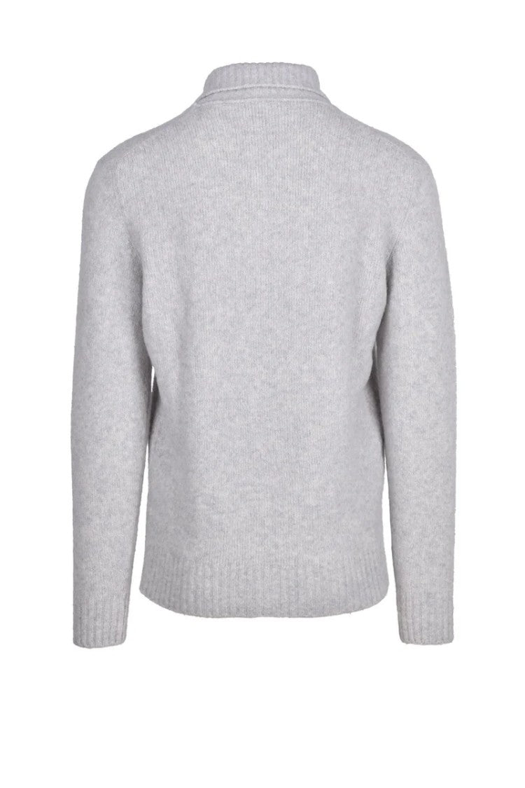 Kangra Wool Cashmere Elastane Pullover - Light Grey