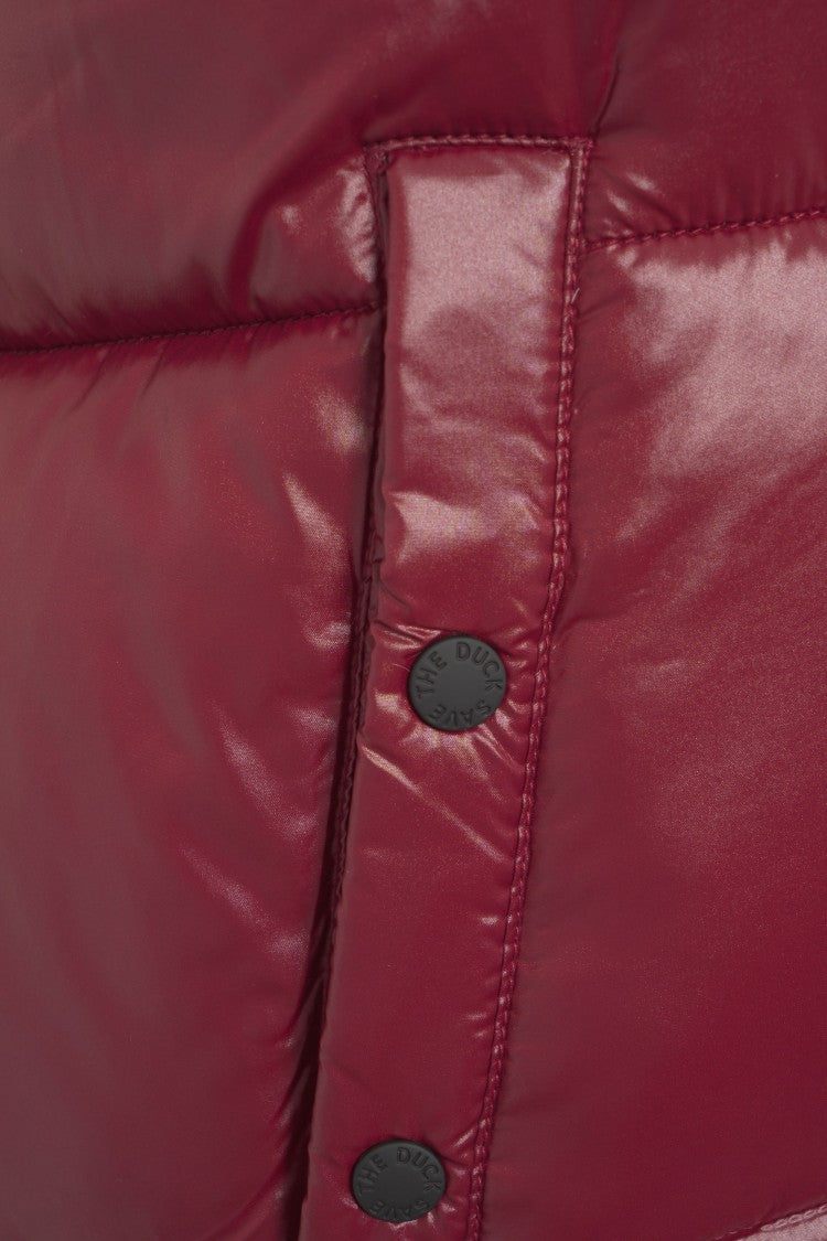 Save The Duck Plumtech Padded Puffer Gilet With High Collar And Snap-Button Pockets