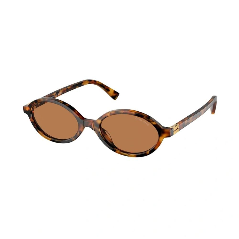 Miu Miu 0Mu 04Zs Miu Miu Oval Tortoiseshell Sunglasses