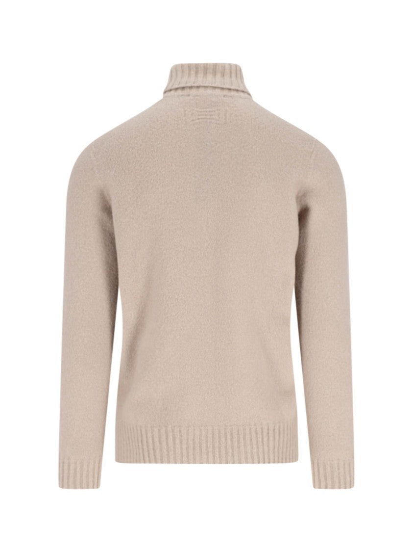 Drumohr Turtleneck Sweater – Beige