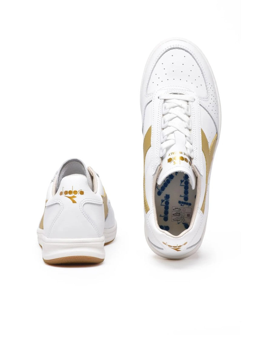 Diadora Heritage White Gold Leather B.Elite Sneakers