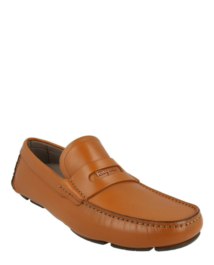 Ferragamo Newton Leather Drivers