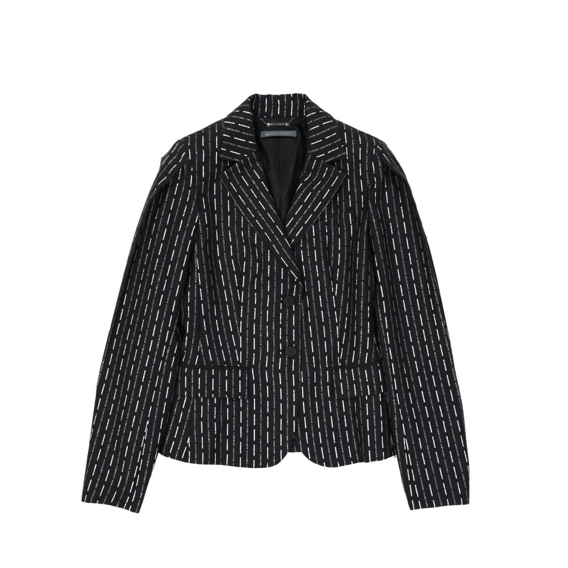 Alberta Ferretti Wool Jacket With Striped Pattern