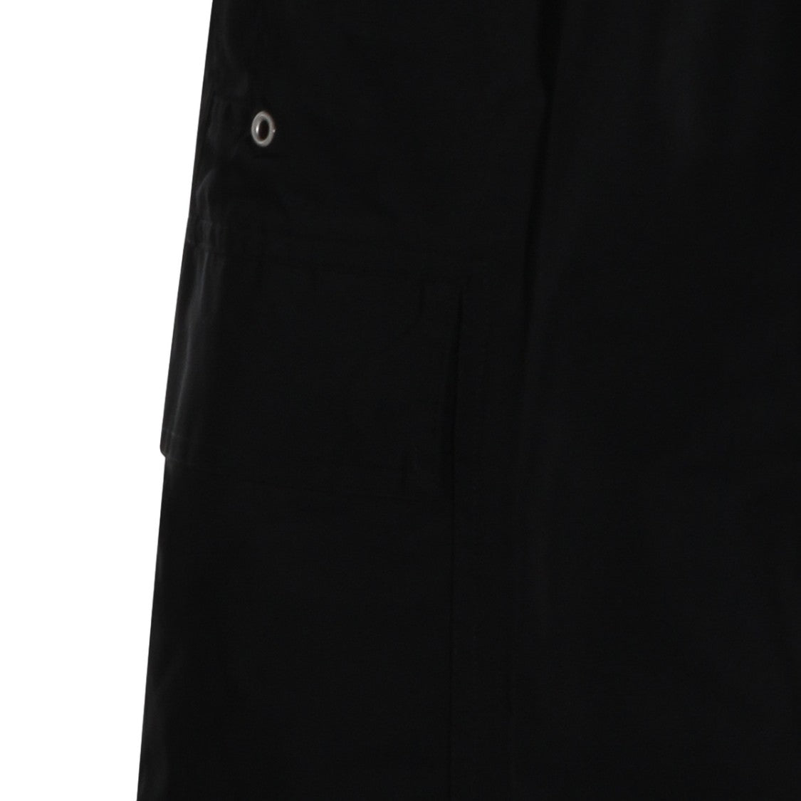 Rick Owens Black Utility Shorts With Elastic Waistband