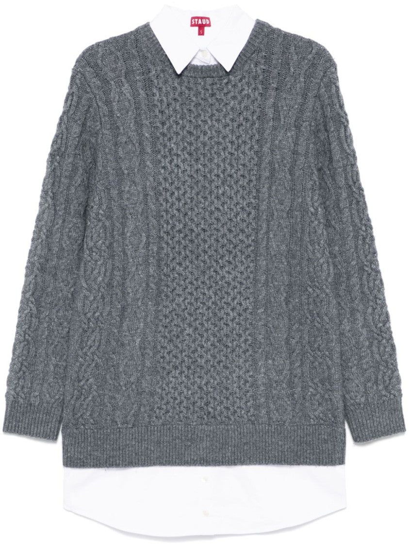 Staud Grey Aldrin Dress