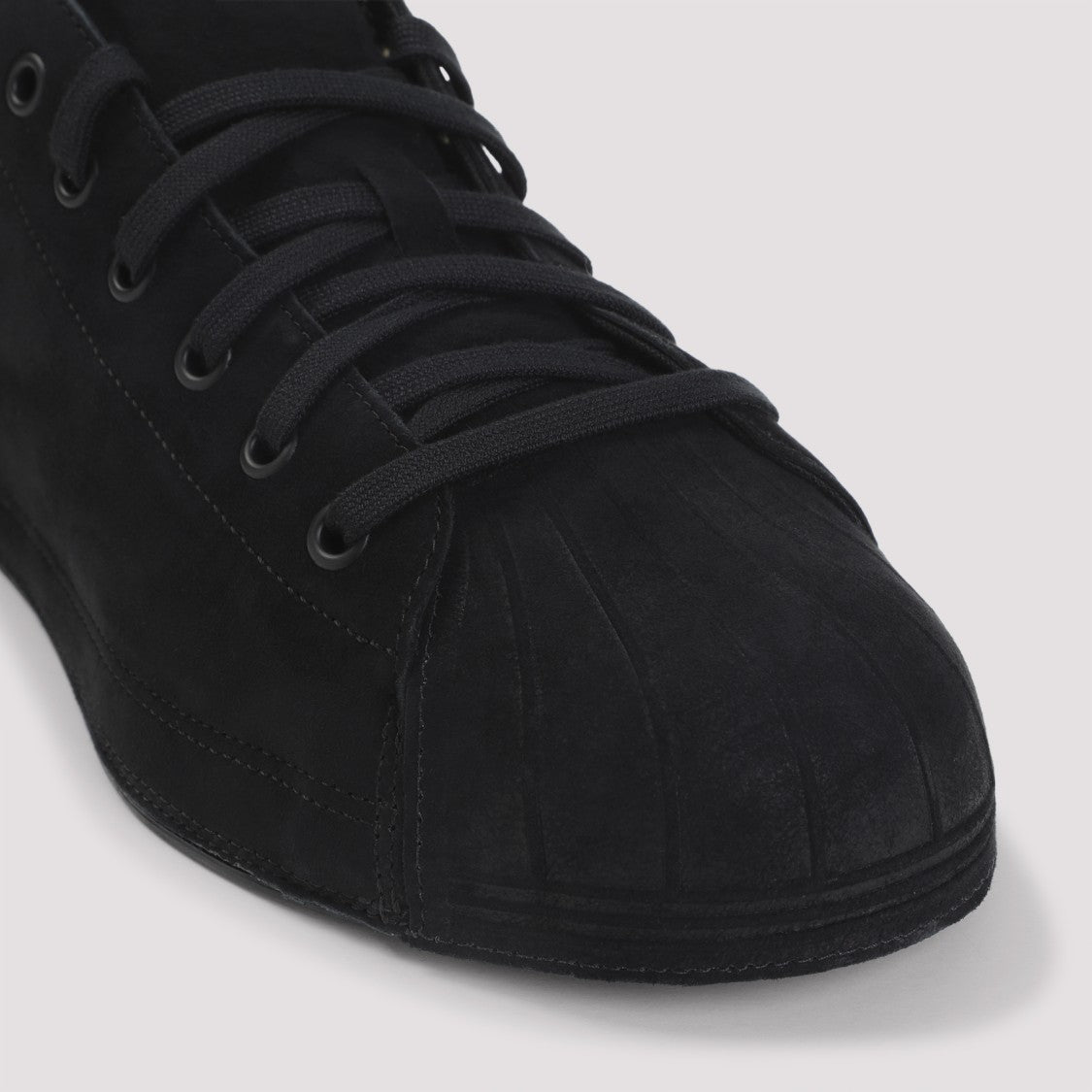 Y-3 Monochrome Black Suede Nizzastar Lo Sneakers