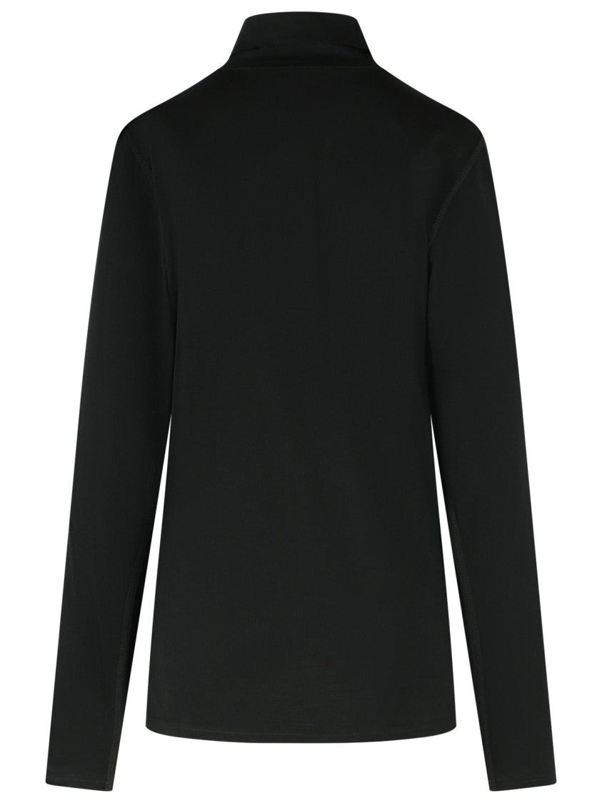Rier Black Polar High-Neck Virgin Wool Sweater