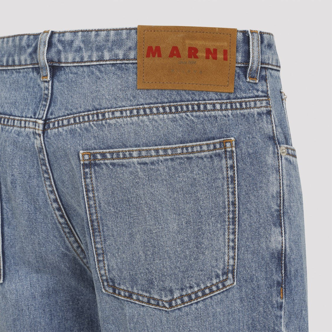 Marni Straight-Leg Mid-Blue Denim Jeans