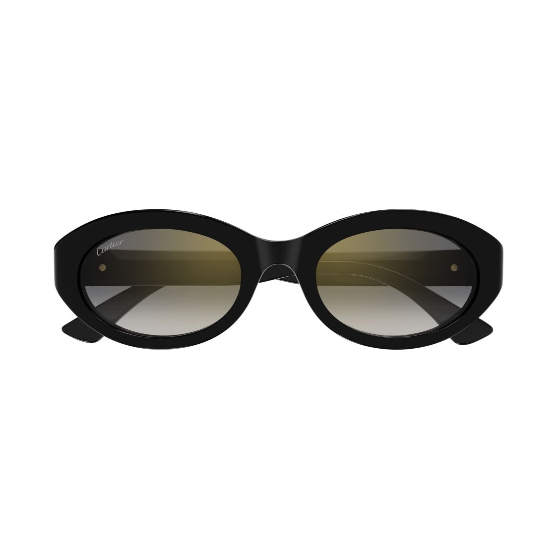 Cartier Bold Oval Sunglasses With Gradient Lenses
