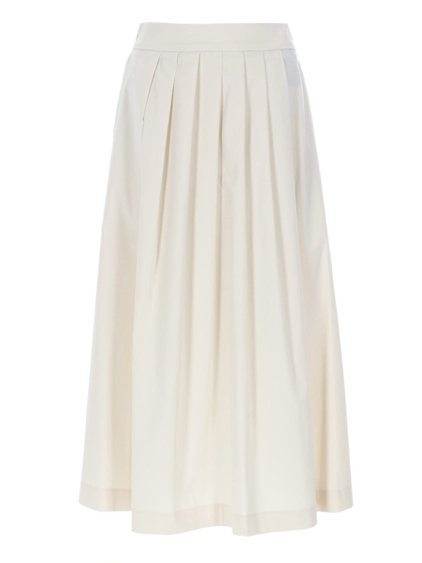 Pt Torino Doris Flowing Silhouette Pleated Midi Skirt