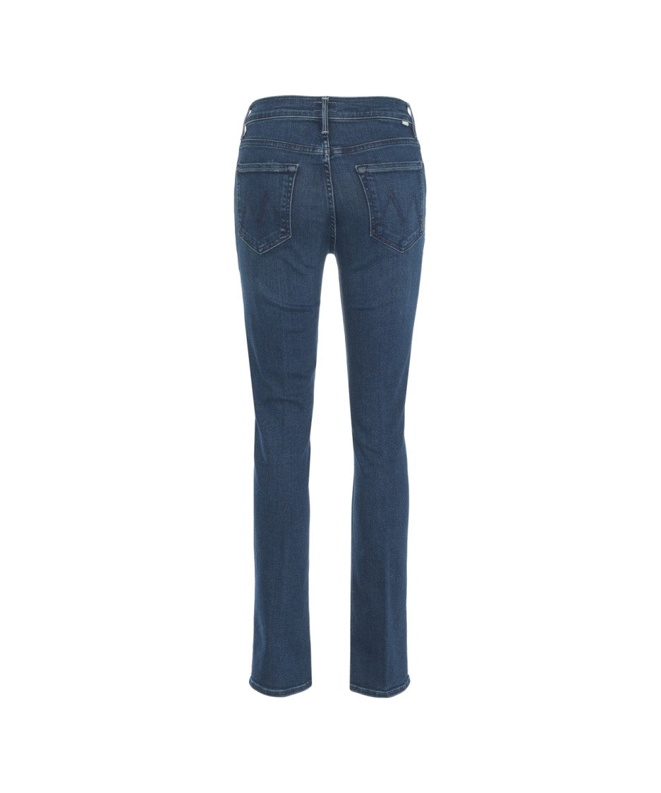 Mother Skinny Jeans With Classic Five-Pocket Design And Mid-Rise Fit